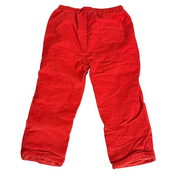 Baby Boden 2-3Y Red Corduroy Elastic Waist Pants For Toddlers With Pocket & Adju - Picture 2 of 3